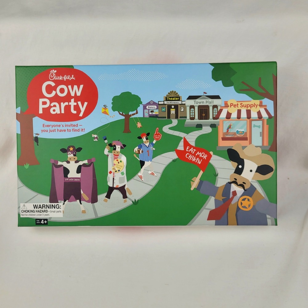 Chick-fil-A Cow Party Family Game Night Board Game Eat Mor Chikin 2023
